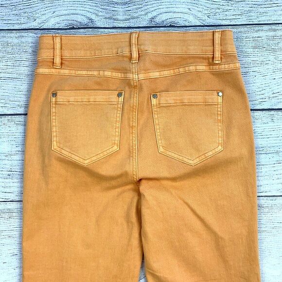 Tribal Capri Pants sz 4 Orange Stretch Pull on New NWOT Inseam 24.5" - Picture 6 of 9